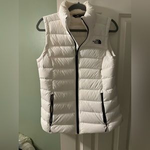 White North Face Puffer Vest